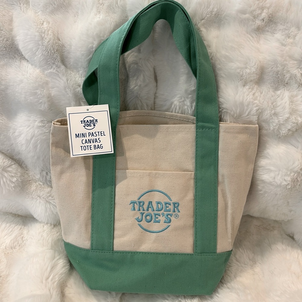 NWT Trader Joe’s Mini Canvas Bag